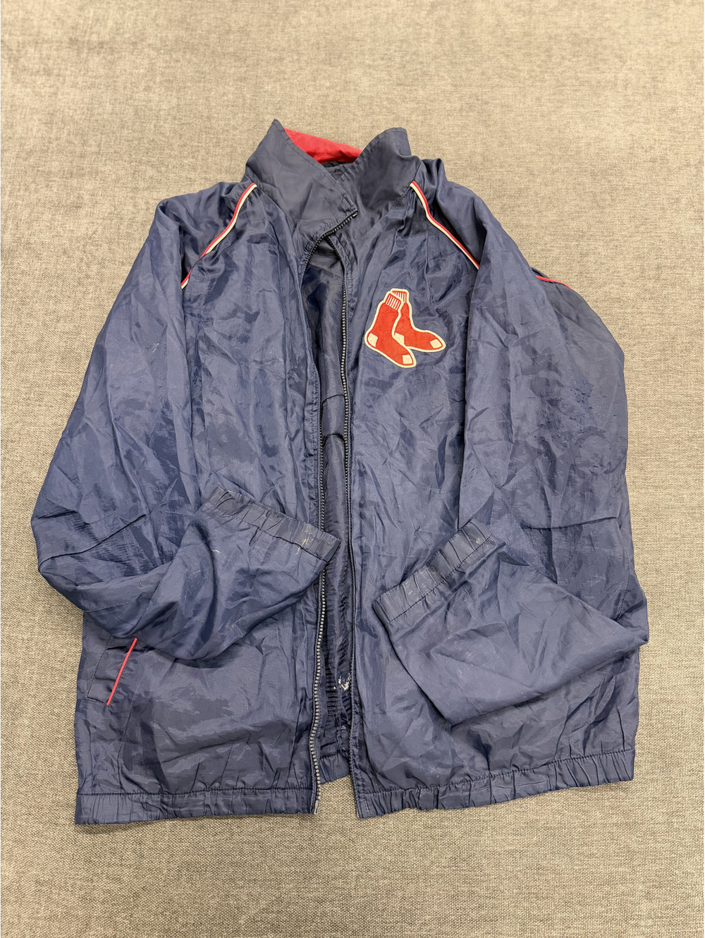 MLB Genuine Merchandise Boston Red Sox Navy Windbreaker Jacket L/G